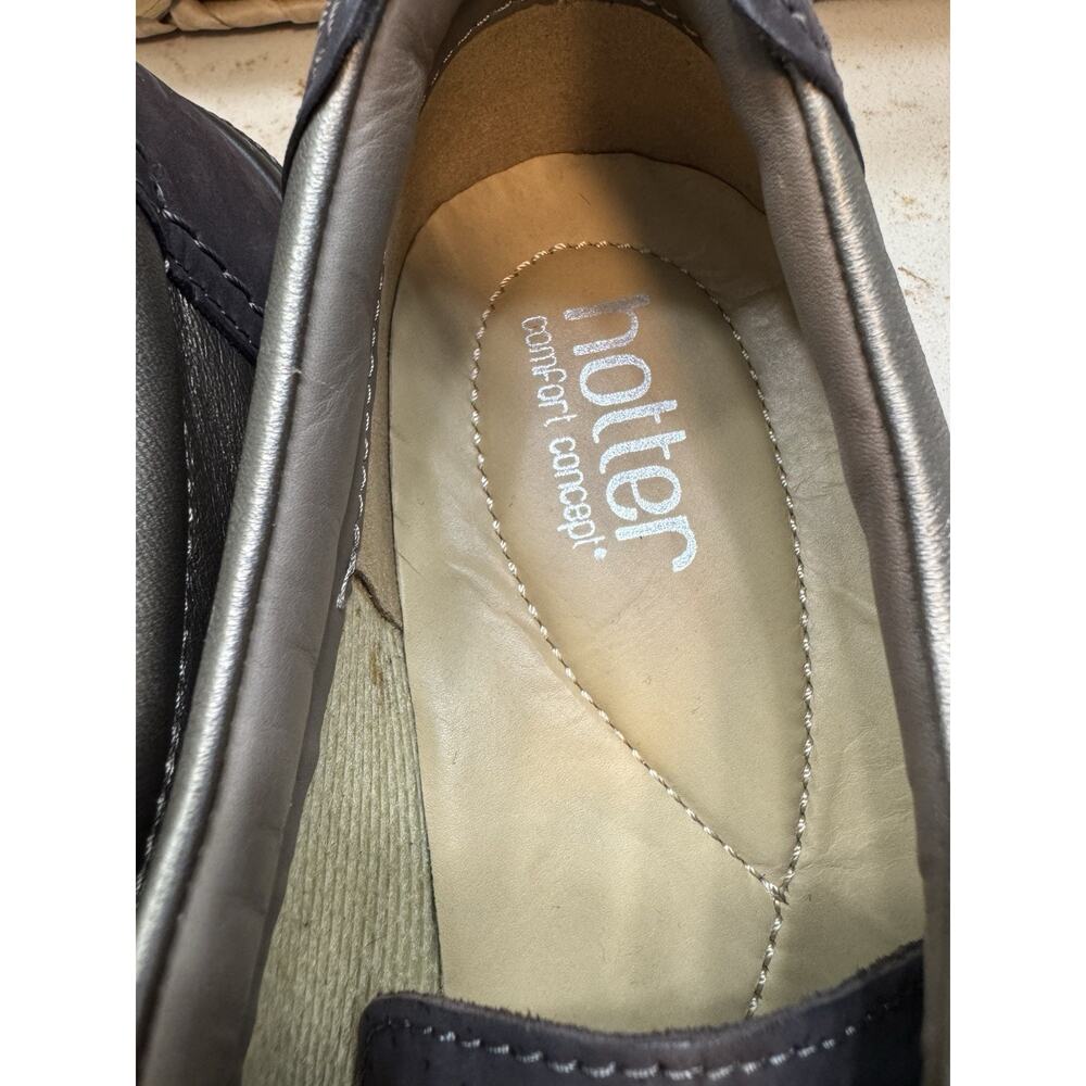 Hotter Comfort Concept Leap Shoes Size 10 Brown Metallic Adjustable Straps - Picture 2 of 10